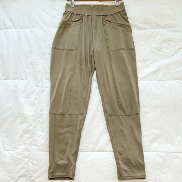 Free People Movement High Fives Jogger Pants Tan Khaki Women’s Size M - Picture 7 of 8